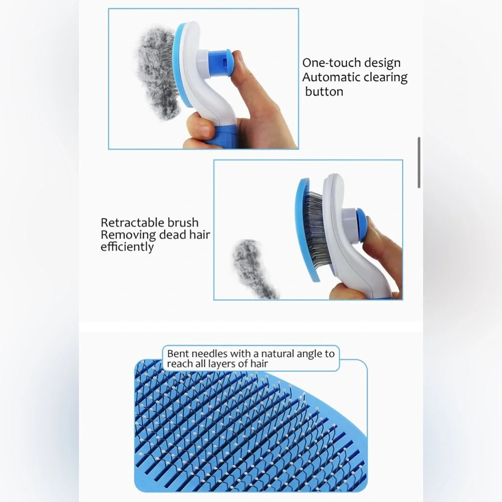Animal grooming kit - shedding brush and nail clipper